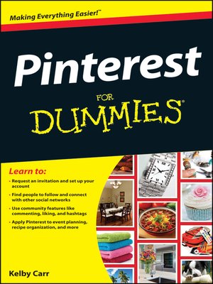 cover image of Pinterest For Dummies